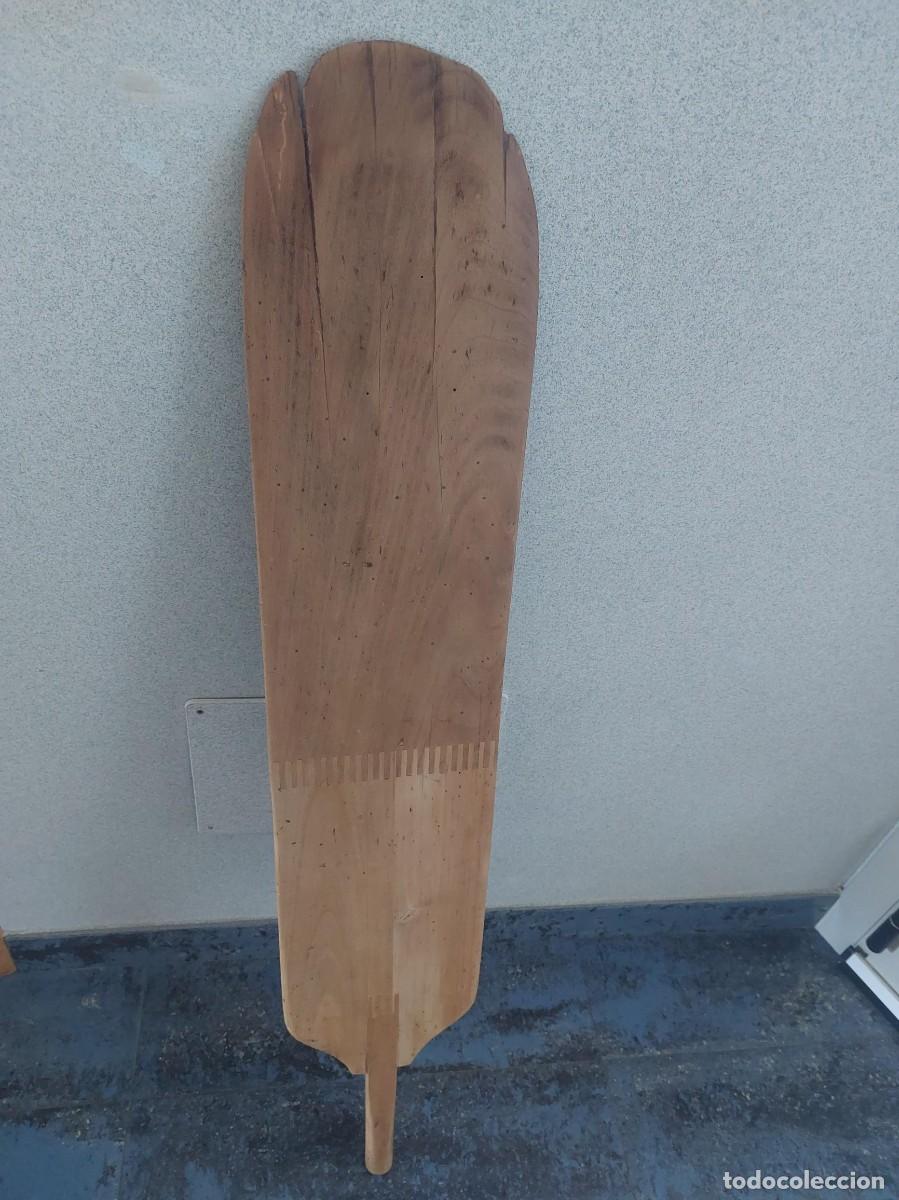 Antig&uuml;edades: Antigua Pala de Panadero Mixta - Madera de Chopo y Haya - Utillaje de Horno Siglo XX