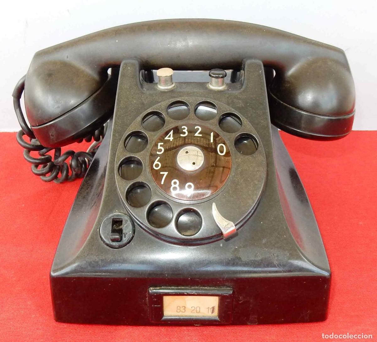 Telefones: Tel&eacute;fono antiguo SCHEMA - de baquelita - de 1958