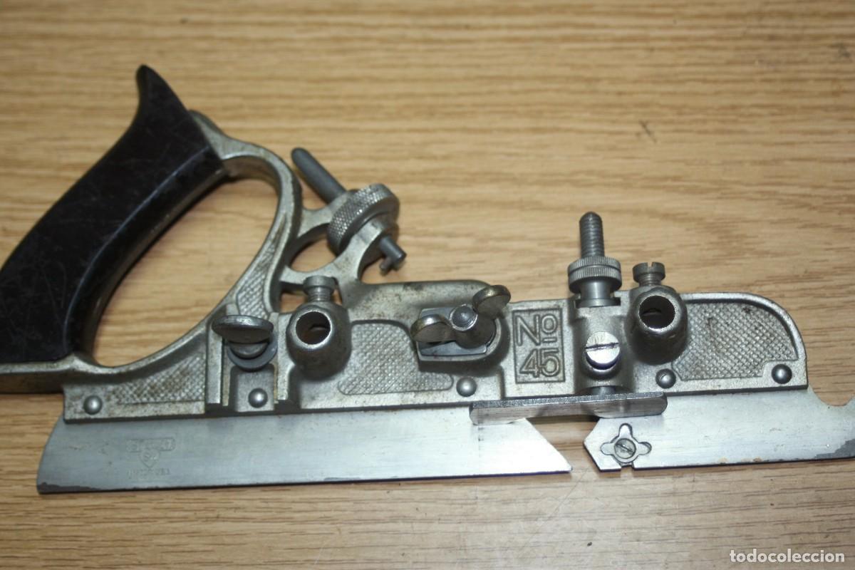 Antig&uuml;edades: Cepillo multifunci&oacute;n Stanley n&ordm;45. - Foto 2