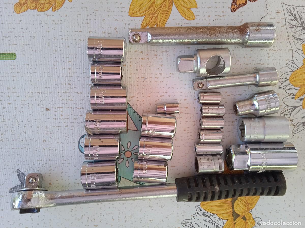 Antig&uuml;edades: CONJUNTO DE LLAVES DE TUBO Y CARRACA