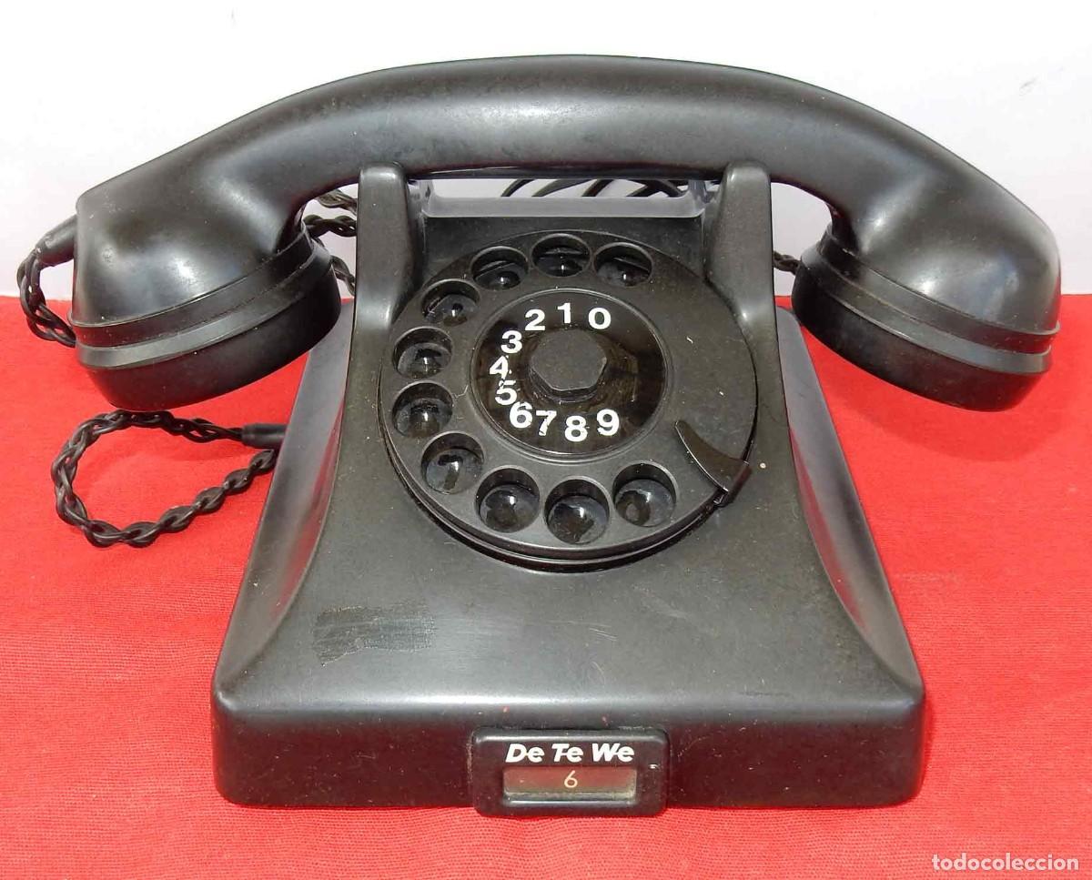 Tel&eacute;fonos: Tel&eacute;fono antiguo DE TE WE - de baquelita