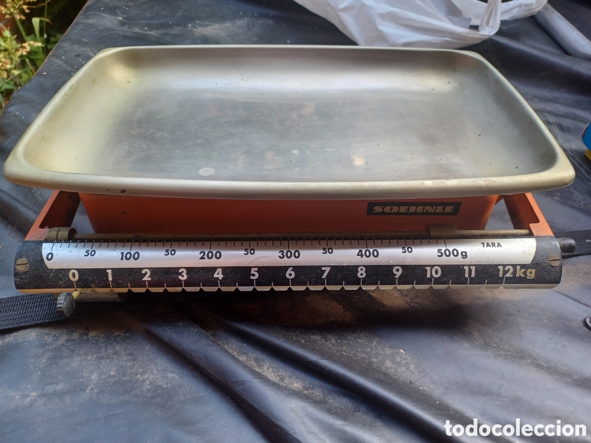 Antig&uuml;edades: Balanza ANTIGUA BASCULA 12 kg ALEMANA SOEHNLE MADE IN GERMANY