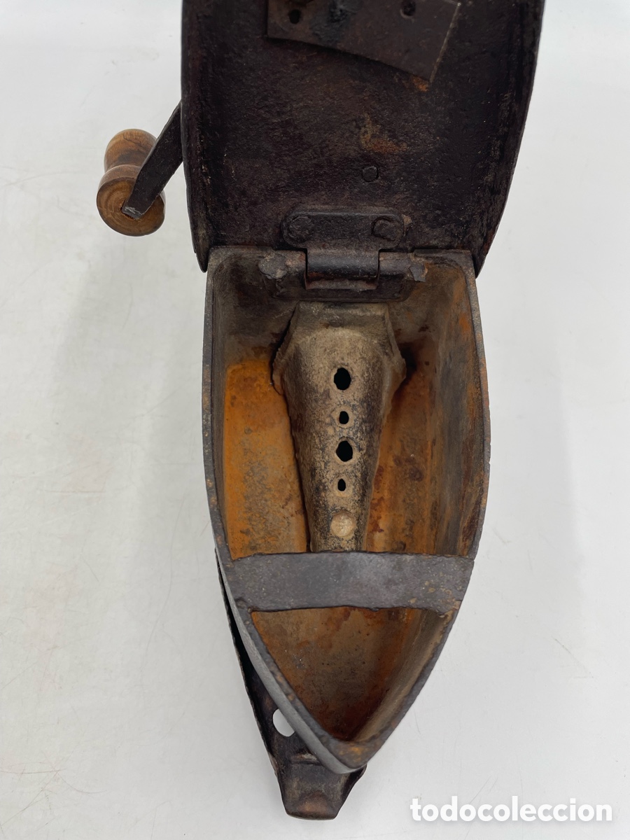 Antig&uuml;edades: Plancha antigua de chimenea. - Foto 8