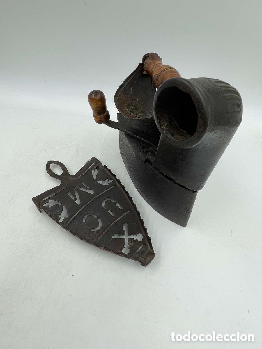 Antig&uuml;edades: Plancha antigua de chimenea. - Foto 13