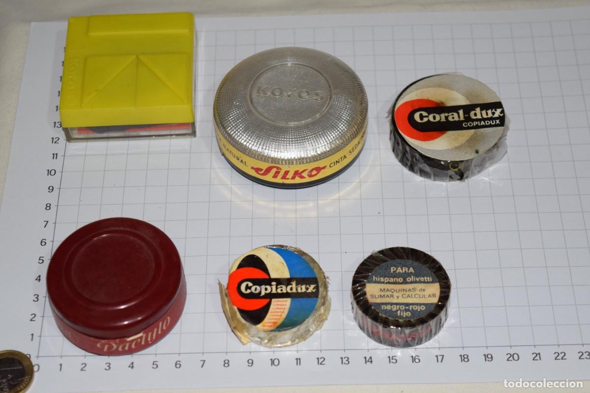 Antiques: Antiguo, vintage - 6 Cintas de M&Aacute;QUINA de ESCRIBIR, diferentes, tipos, marcas, &eacute;pocas &iexcl;MIRA! Lote 2