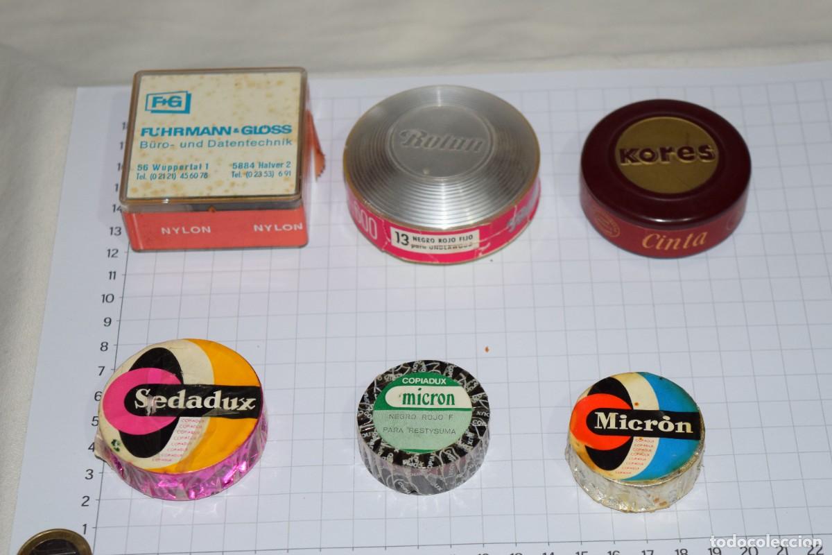 Antiques: Antiguo, vintage - 6 Cintas de M&Aacute;QUINA de ESCRIBIR, diferentes, tipos, marcas, &eacute;pocas &iexcl;MIRA! Lote 3