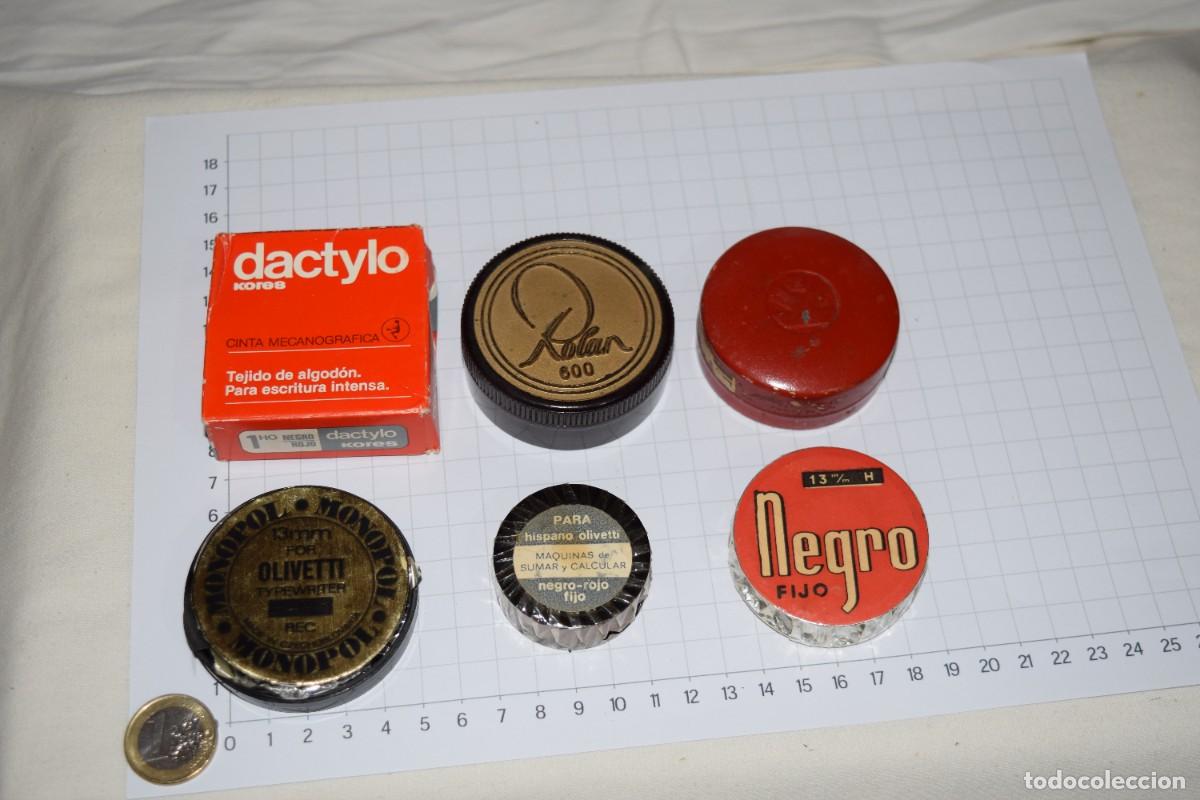 Antig&uuml;edades: Antiguo, vintage - 6 Cintas de M&Aacute;QUINA de ESCRIBIR, diferentes, tipos, marcas, &eacute;pocas &iexcl;MIRA! Lote 4