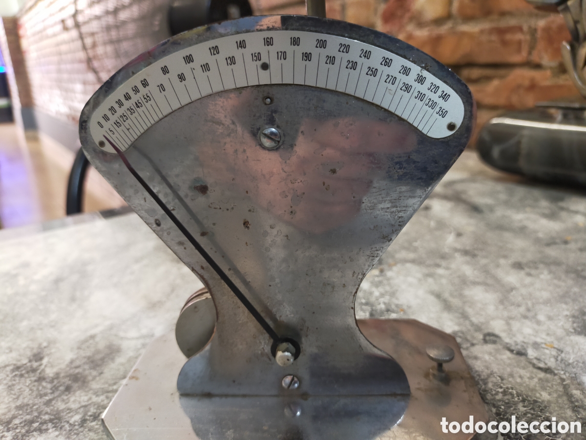 Antig&uuml;edades: Antigua b&agrave;scula pesa cartas - Foto 3