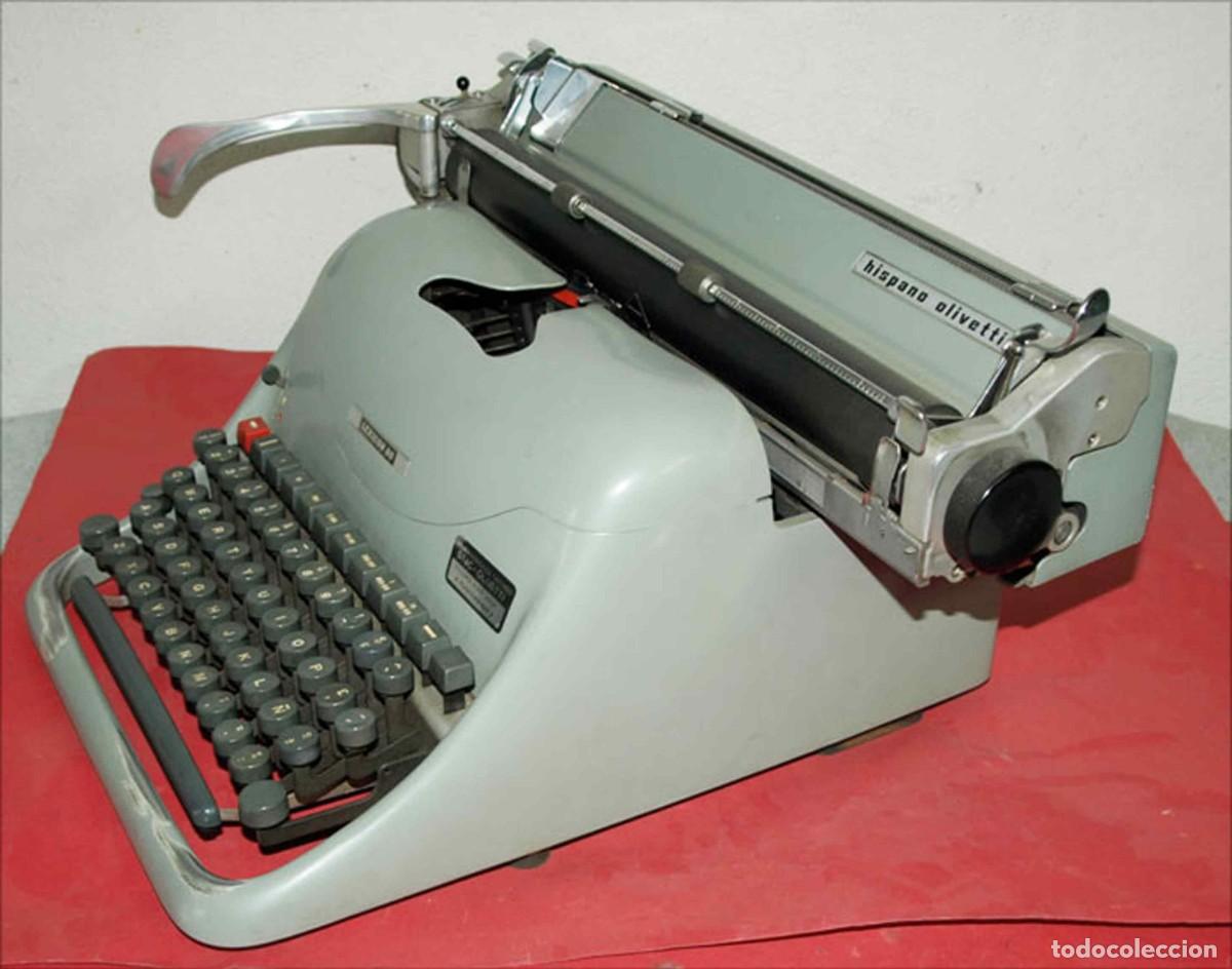 Antig&uuml;edades: M&aacute;quina de escribir HISPANO OLIVETTI LEXICON 80 - Foto 4