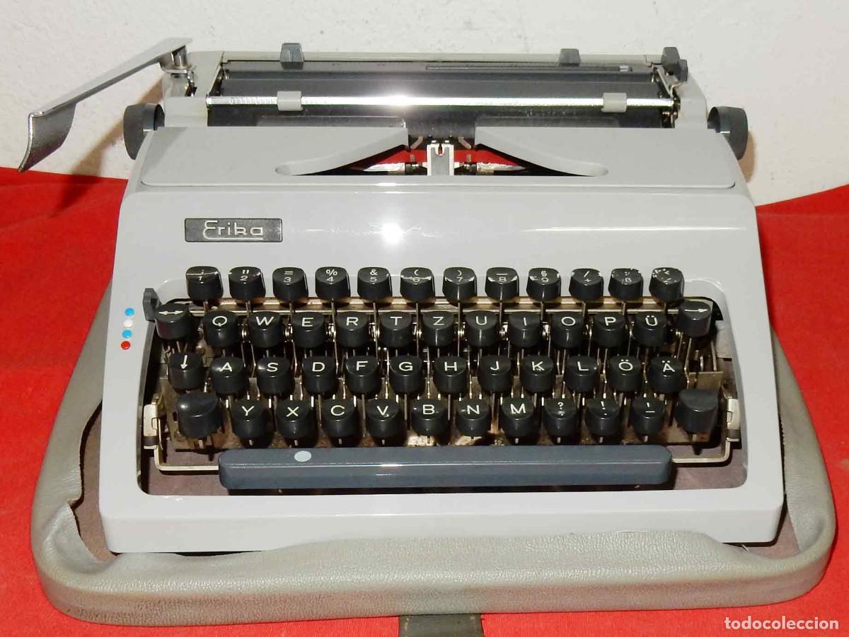 Antiques: M&aacute;quina de escribir ERIKA - con estuche