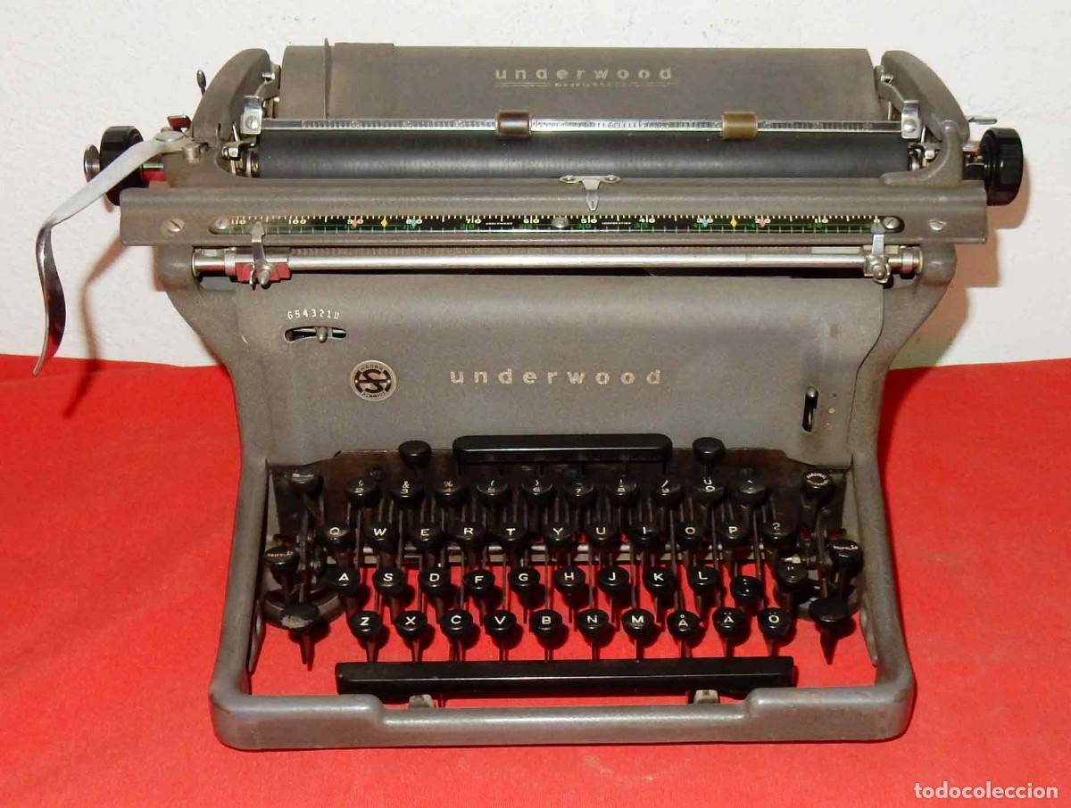 Antiquit&auml;ten: M&aacute;quina de escribir antigua UNDERWOOD