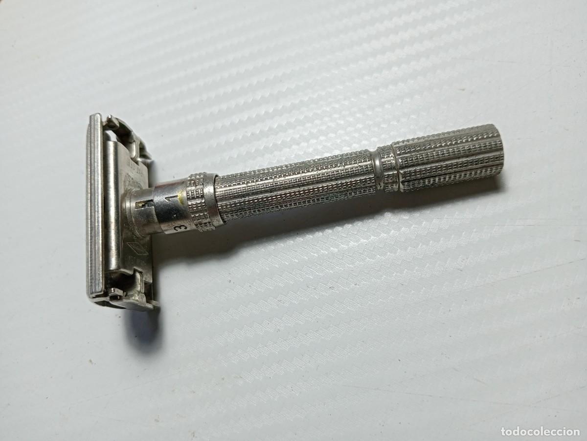 Antig&uuml;edades: MAQUINA AFEITAR ANTIGUA GILLETTE FAT BOY A&Ntilde;OS 60 U.S.A REGULABLE CUCHILLAS