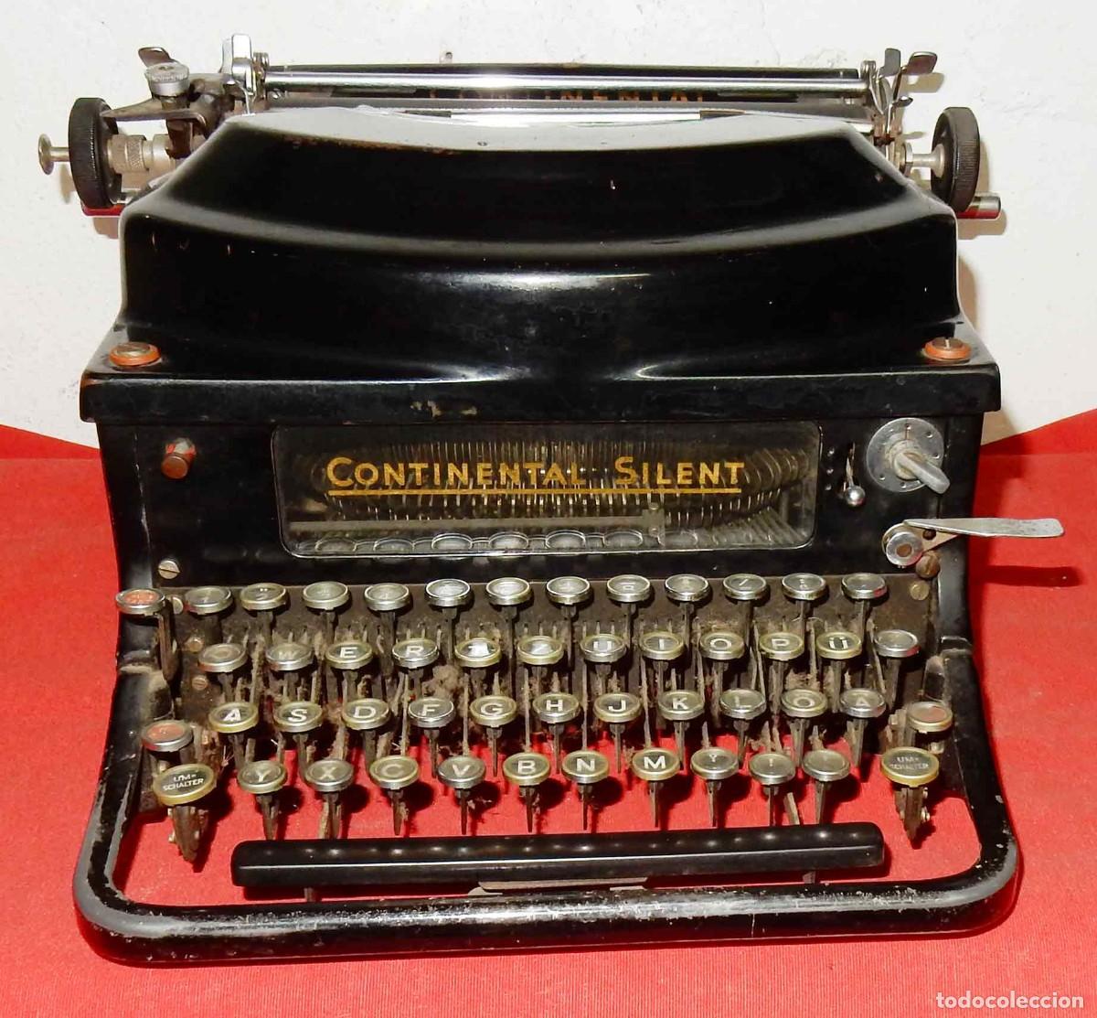 Antiques: M&aacute;quina de escribir antigua CONTINENTAL SILENTA