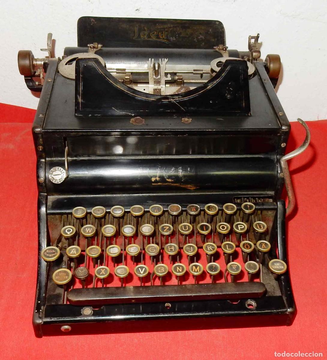 Antiques: M&aacute;quina de escribir antigua IDEAL