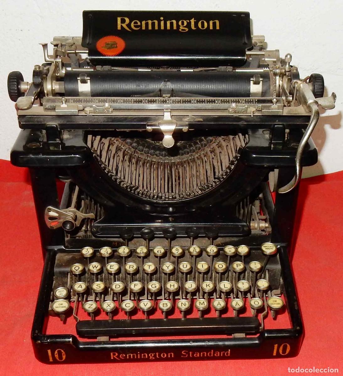 Antiquit&auml;ten: M&aacute;quina de escribir antigua REMINGTON STANDARD N&ordm; 10