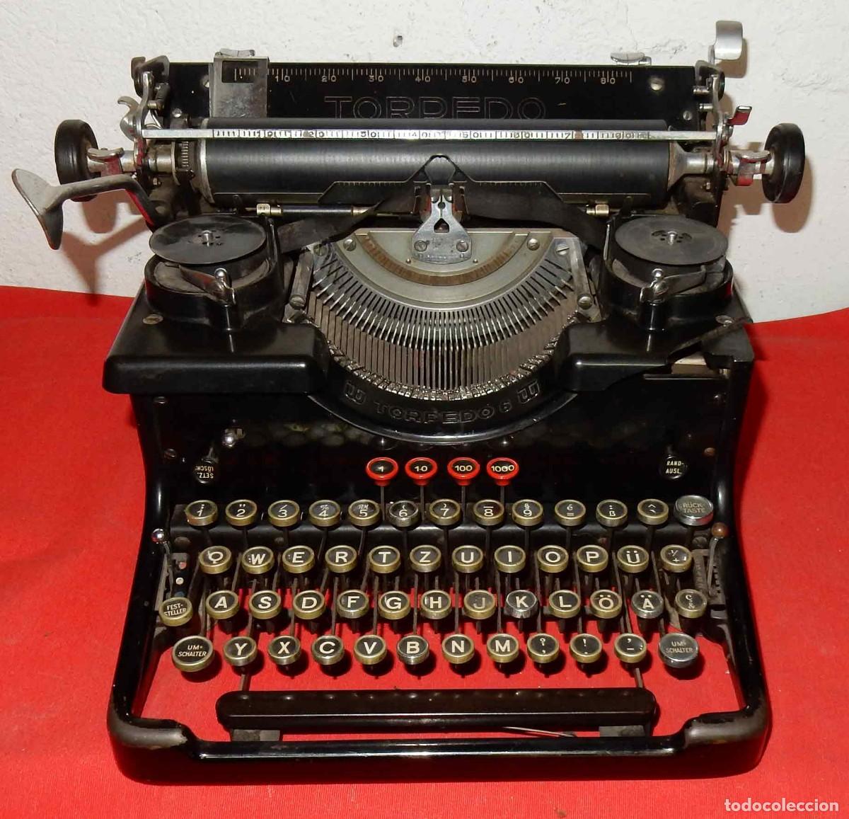 Antiquit&auml;ten: M&aacute;quina de escribir antigua TORPEDO 6