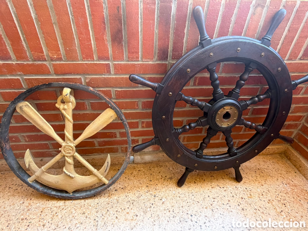 Antig&uuml;edades: TIM&Oacute;N Y ANCLA N&Aacute;UTICA DECORACI&Oacute;N (Pack)