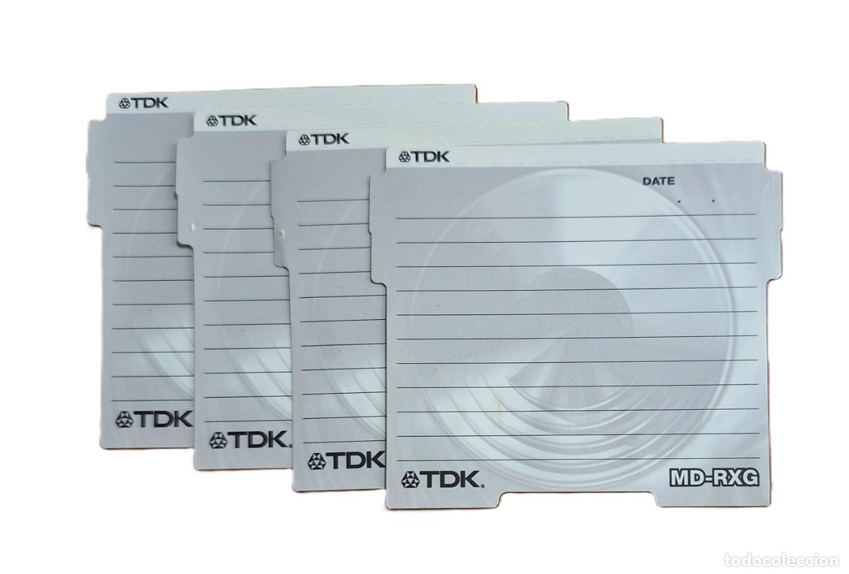 Antig&uuml;edades: 4 MiniDiscs TDK MD-RXG74EB Grabables - Foto 6