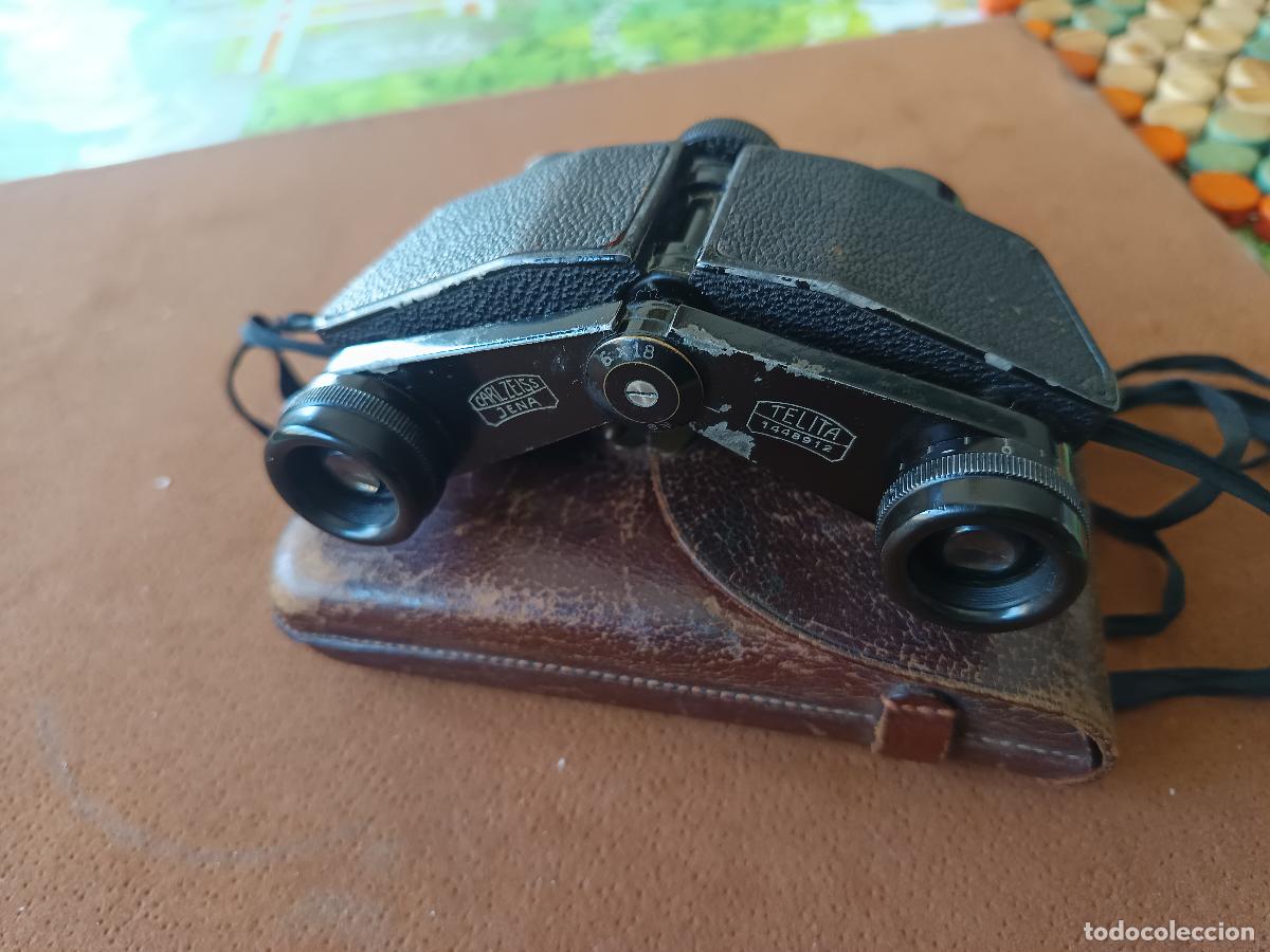 Antig&uuml;edades: BINOCULARES CARL ZEISS JENA MODELO TELITA, CON SU FUNDA ORIGINAL. EN BUEN ESTADO