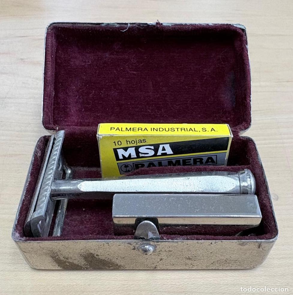 Antig&uuml;edades: MAQUINILLA DE AFEITAR CL&Aacute;SICA CON ESTUCHE ORIGINAL. MEDIADOS DEL SIGLO XX