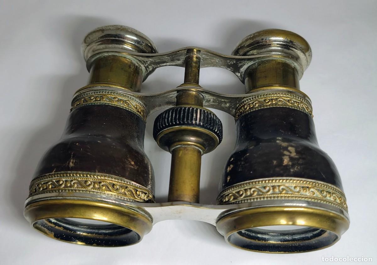 Antig&uuml;edades: Prism&aacute;ticos binoculares de &oacute;pera o teatro. Anteojos vintage. G002
