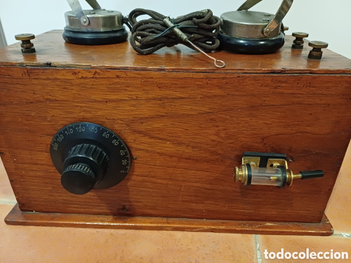 Antig&uuml;edades: Radio Galena con auriculares - Foto 2