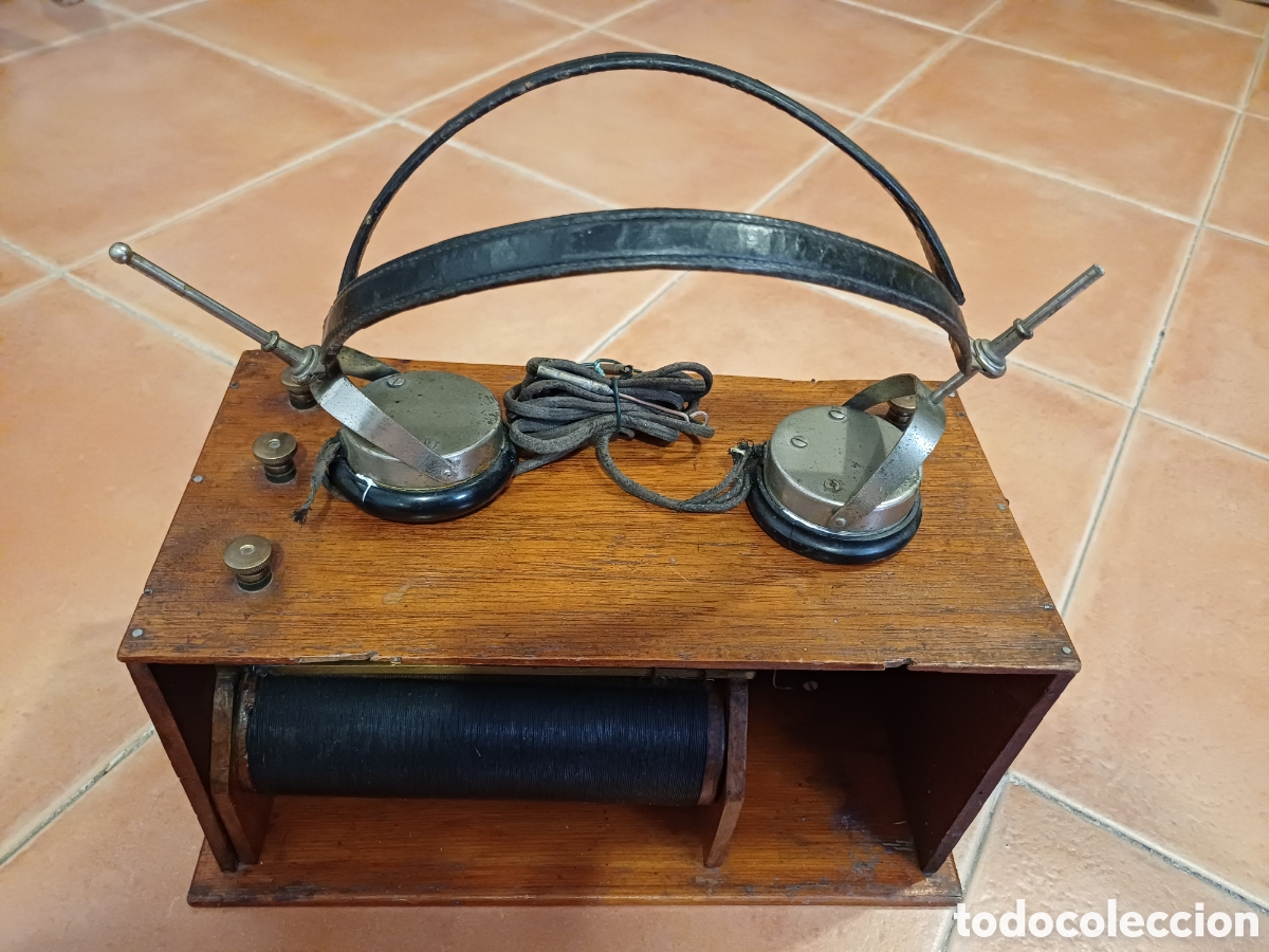 Antig&uuml;edades: Radio Galena con auriculares - Foto 6
