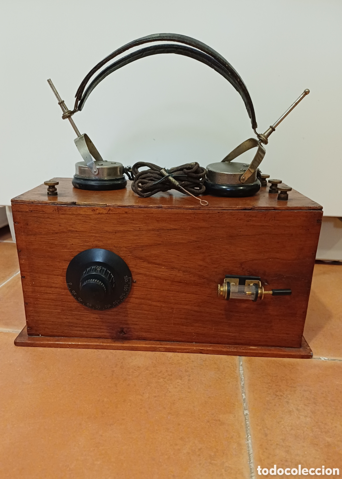 Antig&uuml;edades: Radio Galena con auriculares - Foto 1