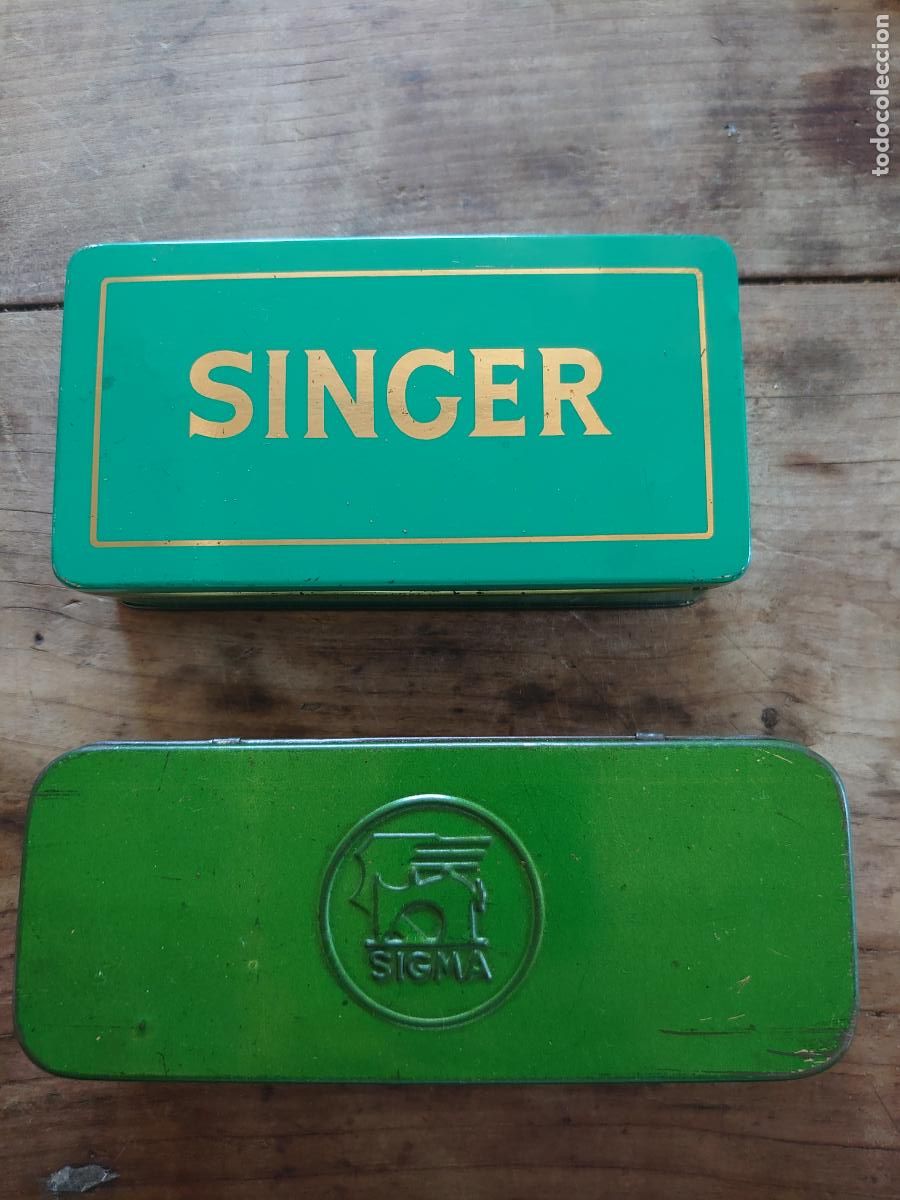Antig&uuml;edades: CAJAS MET&Aacute;LICAS SINGER Y SIGMA