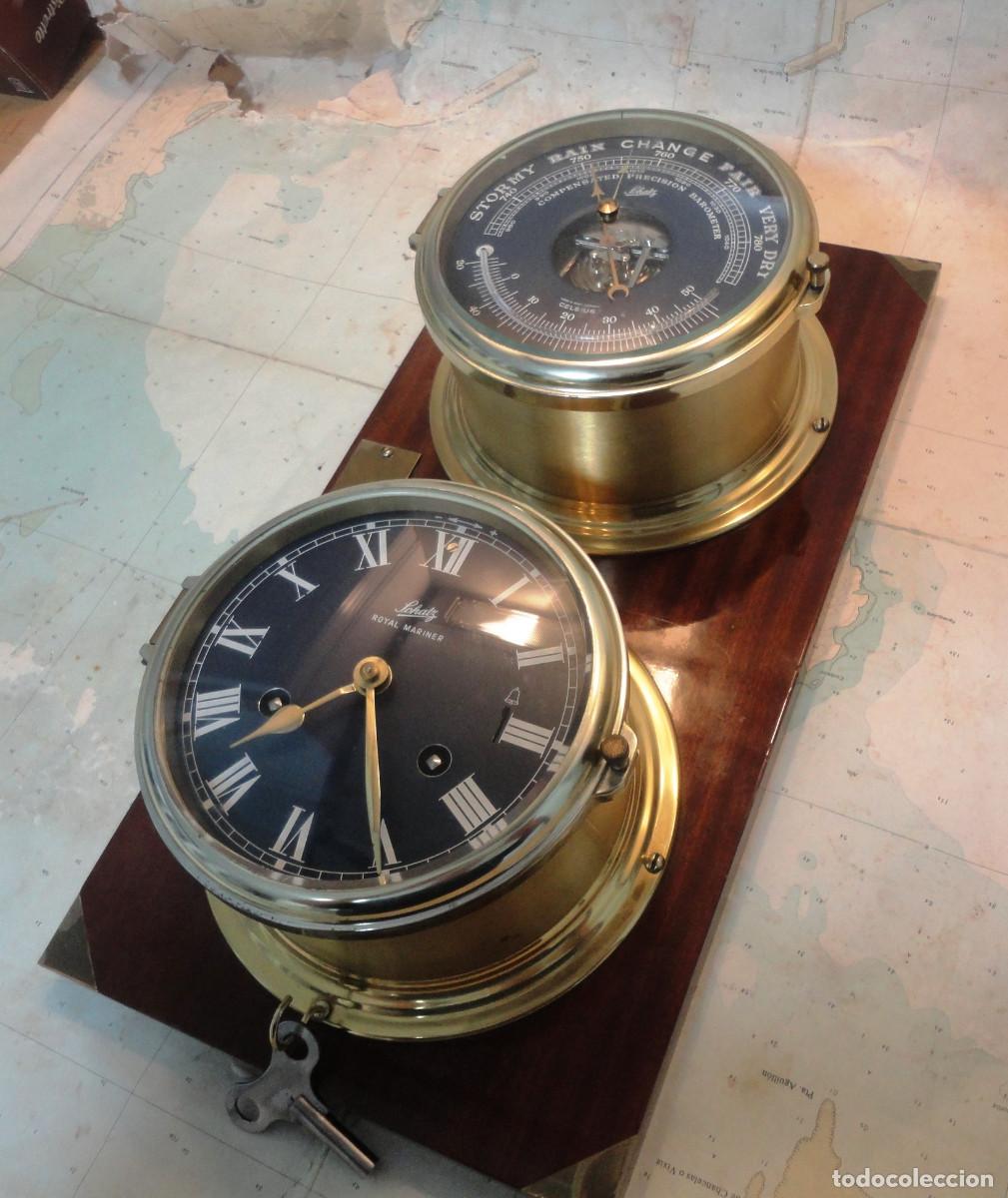 Antig&uuml;edades: RELOJ Y BAROMETRO DE BARCO,SONERIA EDICION LIMITADA