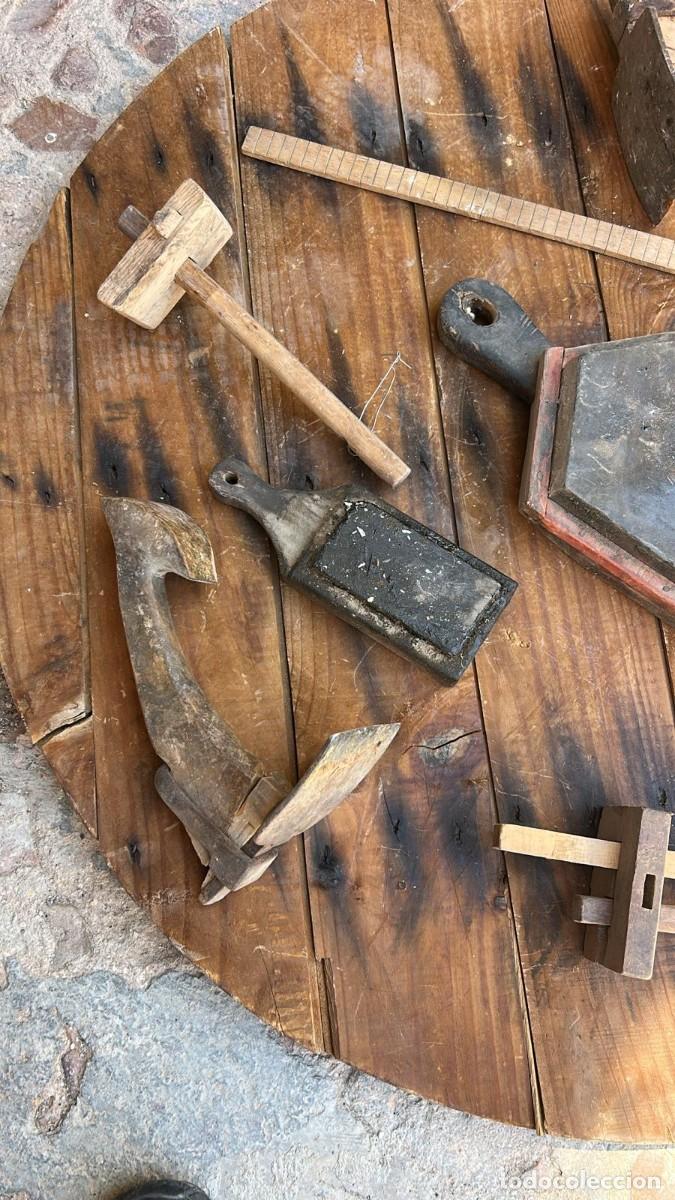 Antig&uuml;edades: HERRAMIENTAS ANTIGUAS VARIADAS DE CARPINTERIA LOTE DE 10 UDS. - Foto 2
