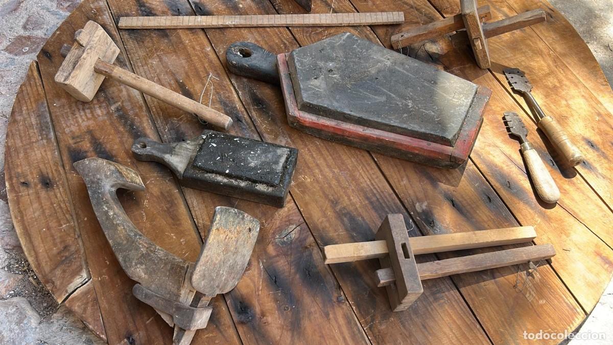 Antig&uuml;edades: HERRAMIENTAS ANTIGUAS VARIADAS DE CARPINTERIA LOTE DE 10 UDS. - Foto 4