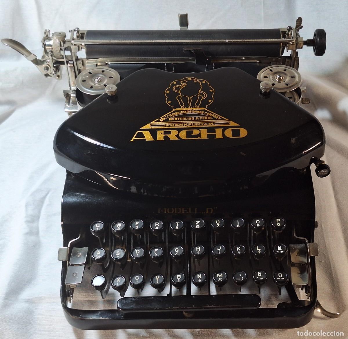 Antig&uuml;edades: M&aacute;quina de escribir ARCHO Modelo &rdquo;D&rdquo;