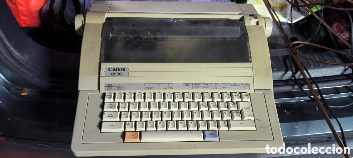 Antig&uuml;edades: M&aacute;quina el&eacute;ctrica escribir CANON QS30