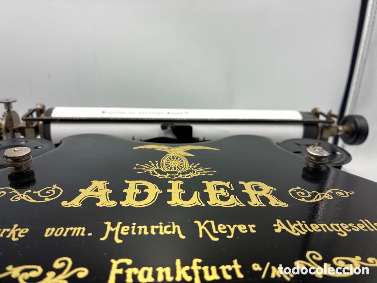 Antig&uuml;edades: M&aacute;quina de escribir Adler 7. - Foto 2
