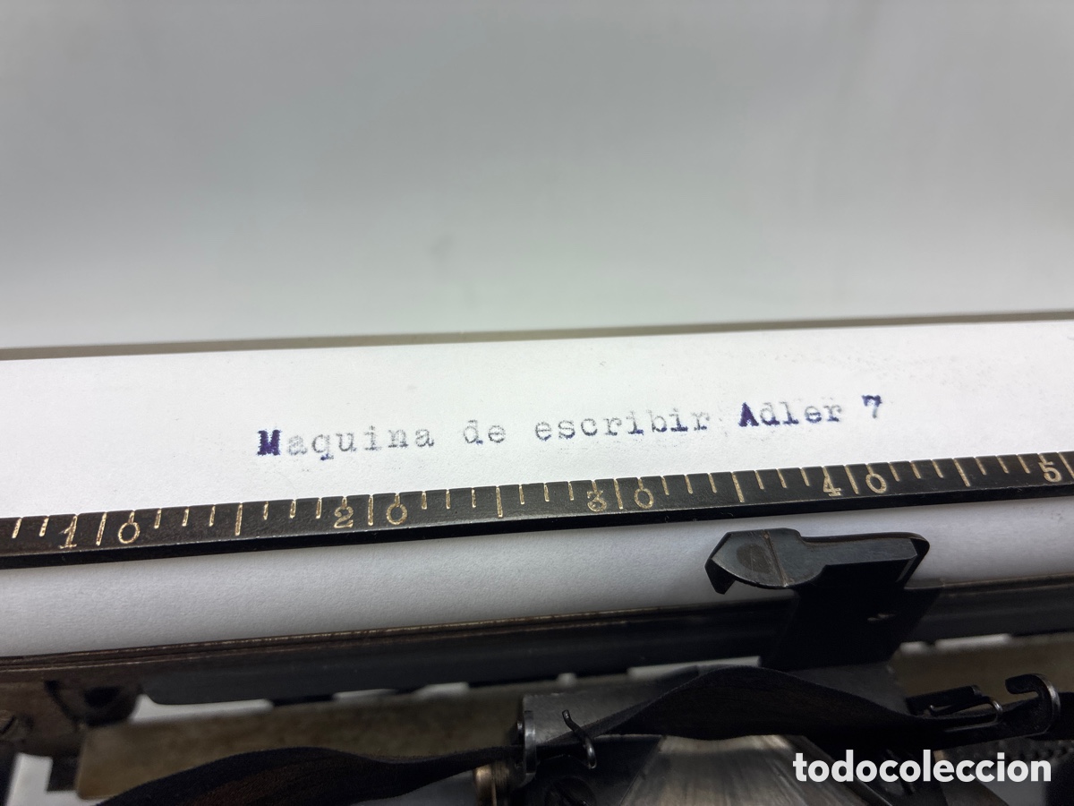 Antig&uuml;edades: M&aacute;quina de escribir Adler 7. - Foto 8