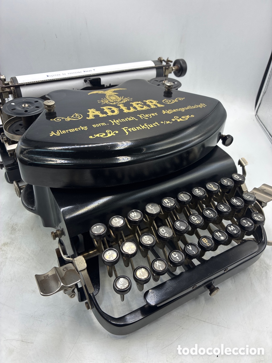Antig&uuml;edades: M&aacute;quina de escribir Adler 7. - Foto 3