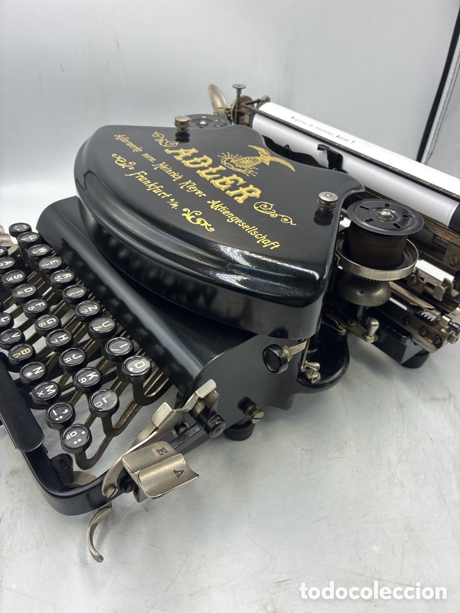 Antig&uuml;edades: M&aacute;quina de escribir Adler 7. - Foto 4