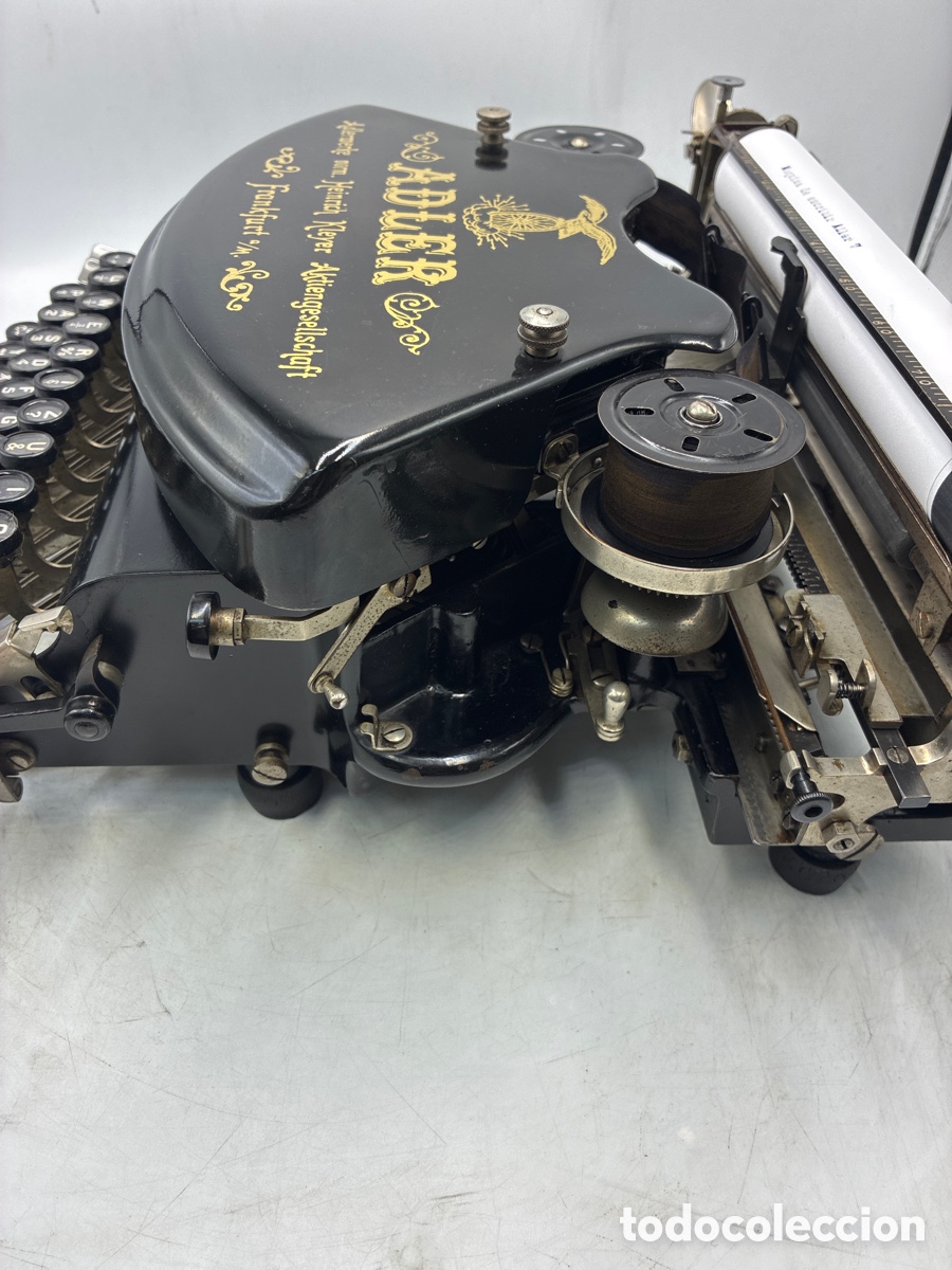 Antig&uuml;edades: M&aacute;quina de escribir Adler 7. - Foto 5