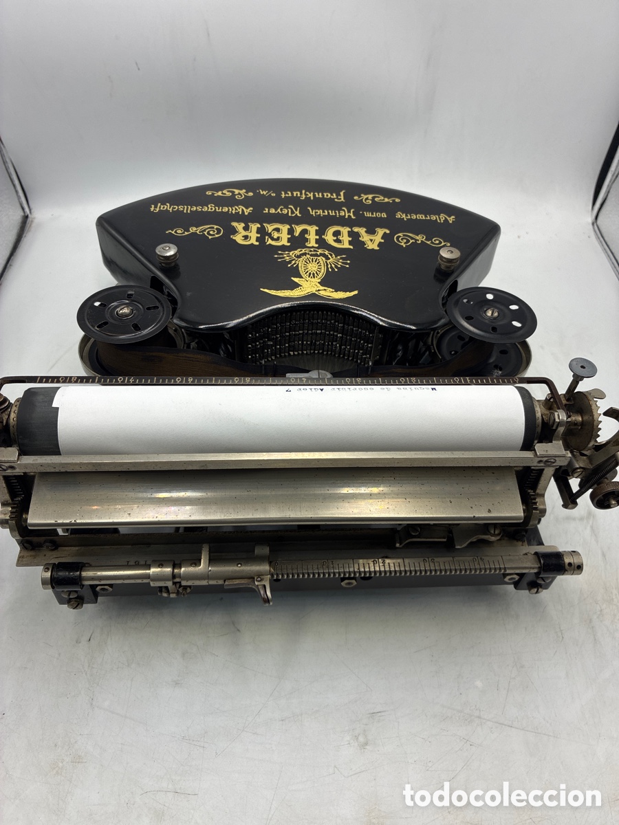 Antig&uuml;edades: M&aacute;quina de escribir Adler 7. - Foto 7