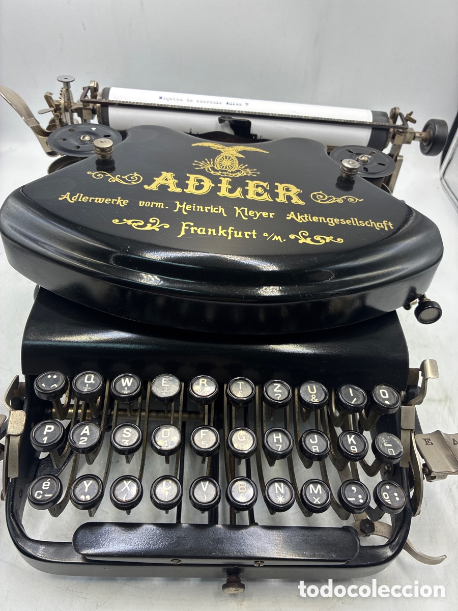 Antig&uuml;edades: M&aacute;quina de escribir Adler 7. - Foto 6