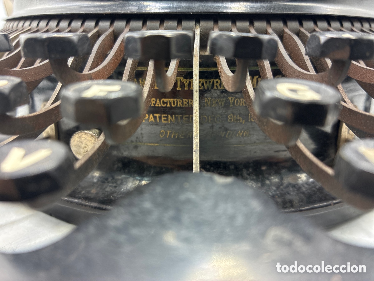 Antig&uuml;edades: M&aacute;quina de escribir Franklin. - Foto 3