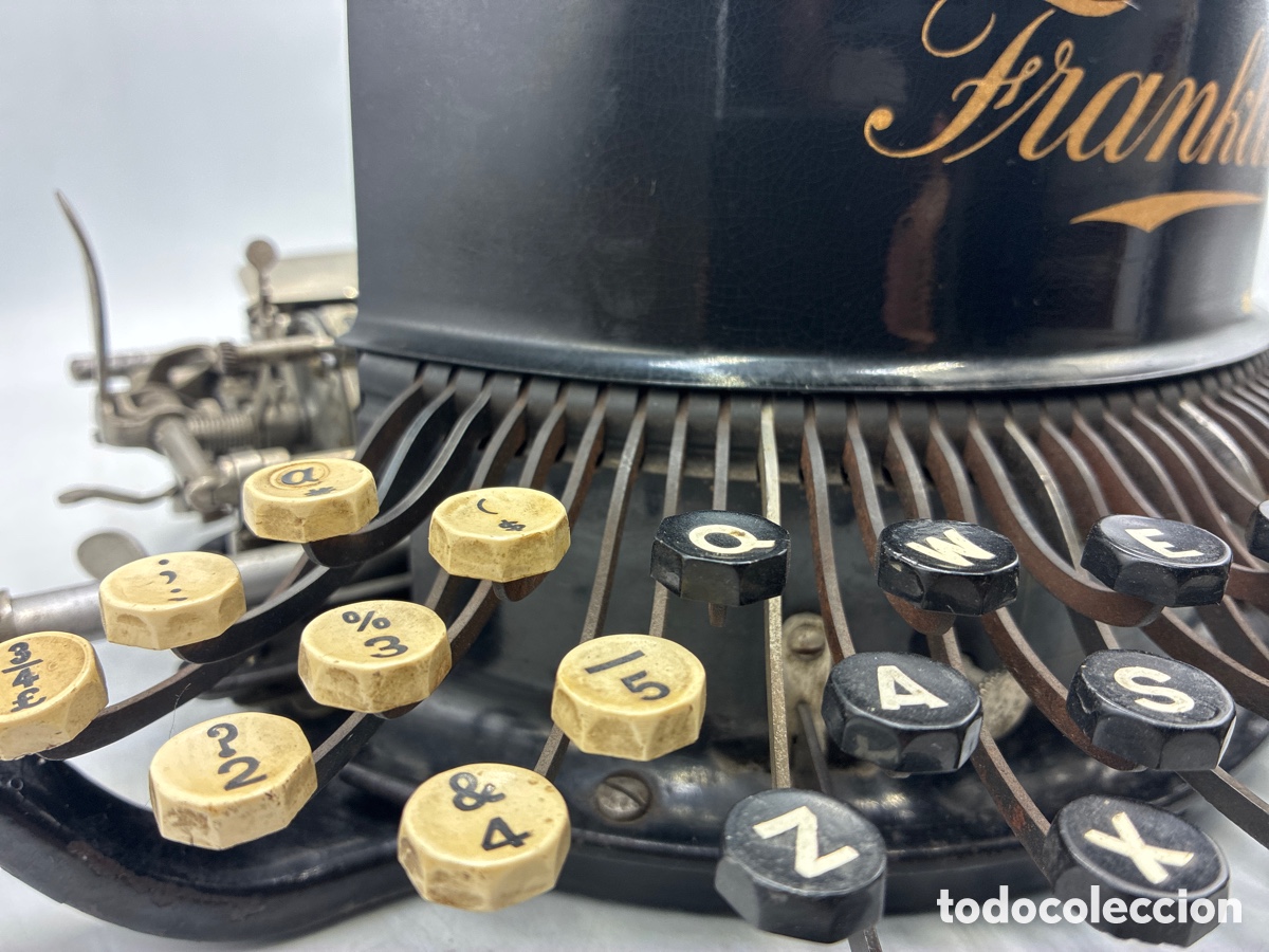 Antig&uuml;edades: M&aacute;quina de escribir Franklin. - Foto 5