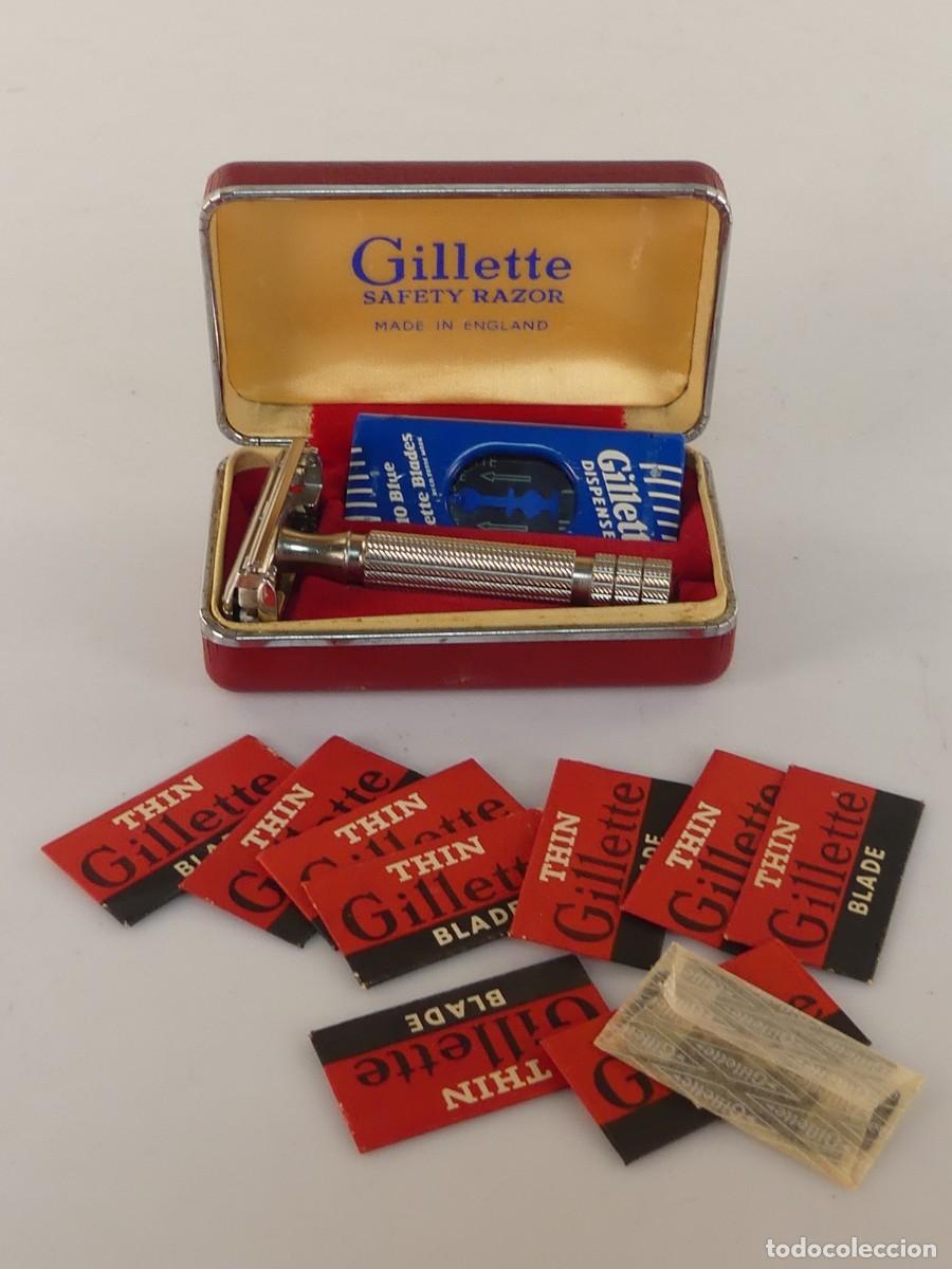 Antiguidades: MAQUINA DE AFEITAR MARCA GILLETTE CON ESTUCHE