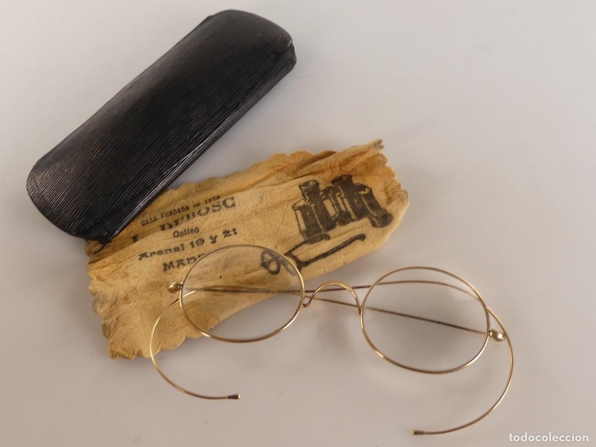 Oggetti Antichi: PRECIOSAS GAFAS DORADOS