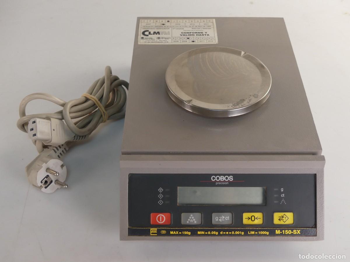 Antiquit&auml;ten: b&aacute;scula el&eacute;ctrica precisi&oacute;n 0,05-150 gr. marca cobos M-150-SX