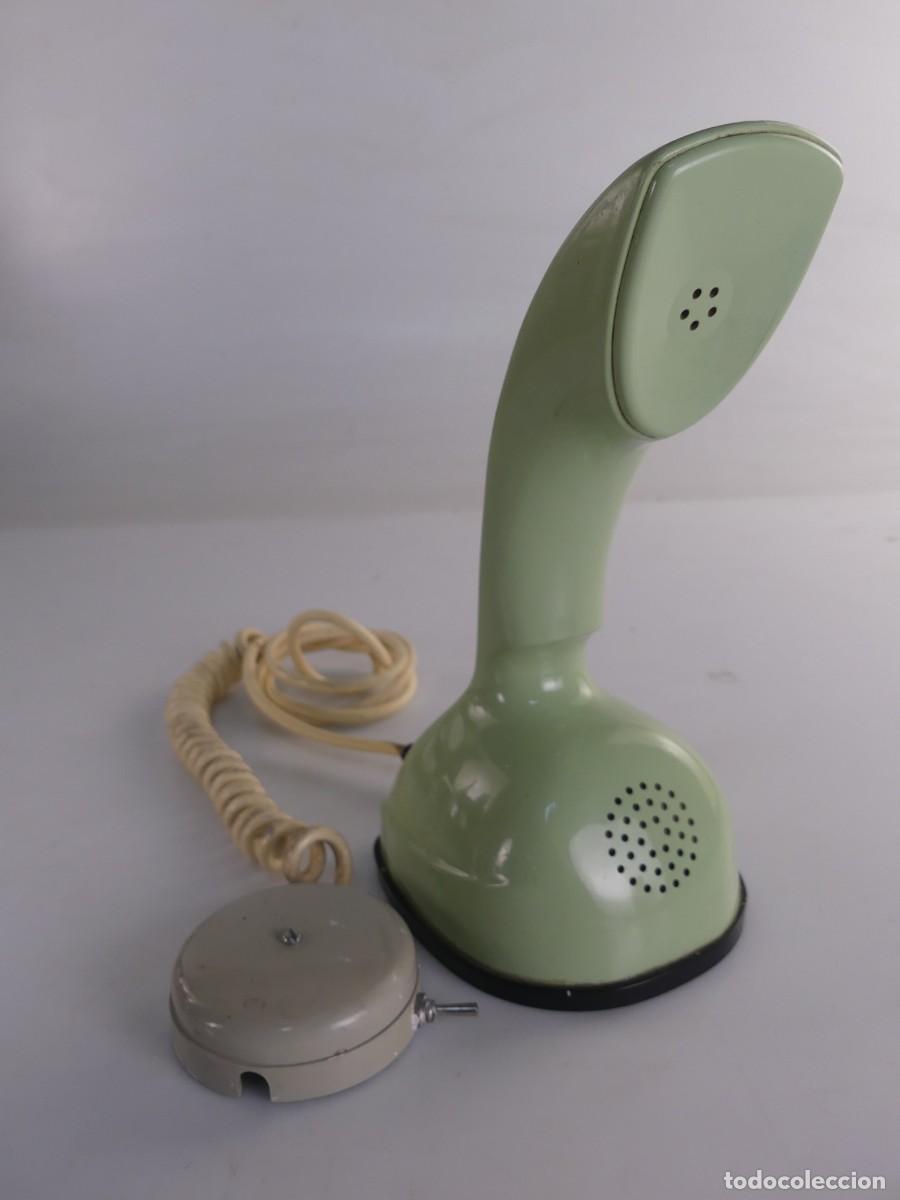 Telefones: Tel&eacute;fono LM Ericsson Cobra de color verde. Made in Sweden