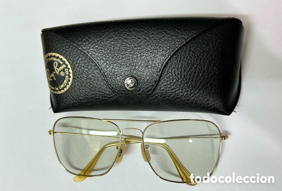 Antig&uuml;edades: Antiguas Gafas De Sol Ray-Ban 58-16 Made In U.S.A. Original