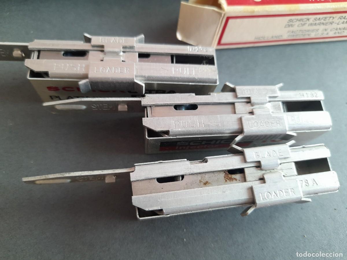 Antig&uuml;edades: M&aacute;quinlla de afeitar eversharp schick, con 3 inyectores de hojas - Foto 7