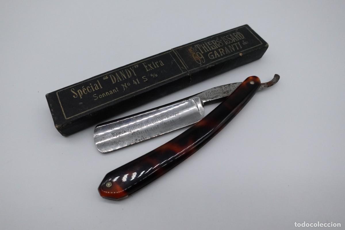 Antiquit&auml;ten: NAVAJA DE AFEITAR ANTIGUA THIERS ISSARD SPECIAL DANDY EXTRA SONNANT N&ordm; 41 CON ESTUCHE